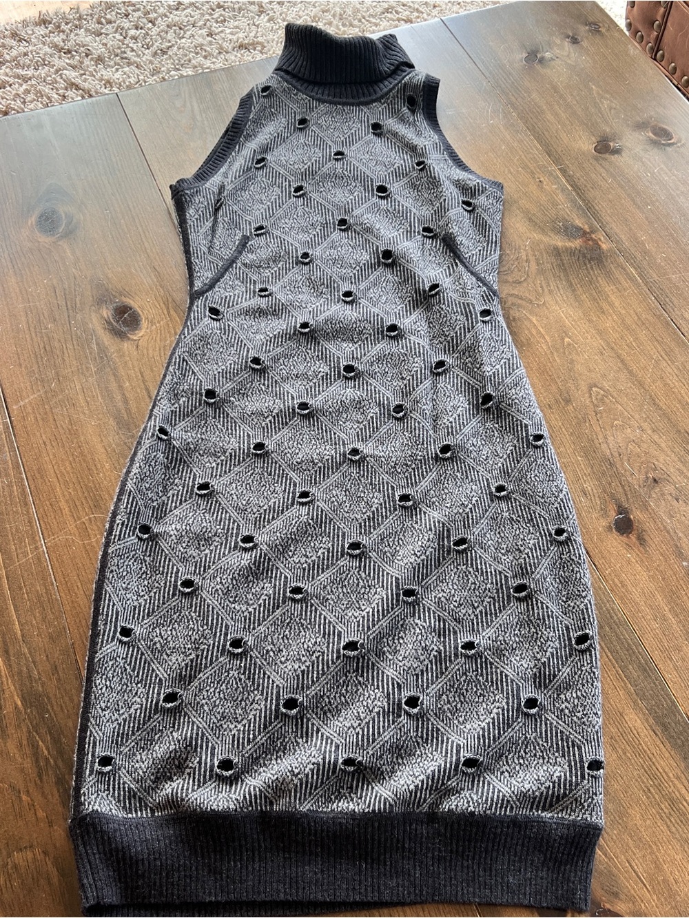 Rachel Roy Sleeveless Turtleneck Sweater Dress-medium